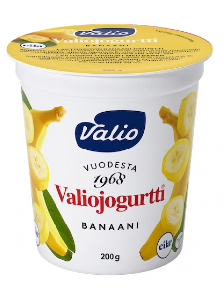 Йогурт без лактозы Valiogurtti 200 г банан