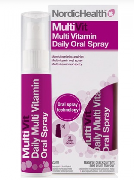 Мультивитаминный спрей для рта MULTIVIT NORDIC HEALTH 25мл