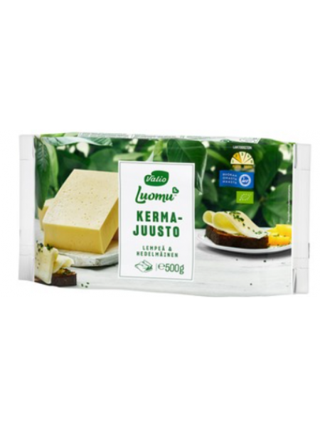 Органический сливочный сыр  Valio Luomu kermajuusto 500г