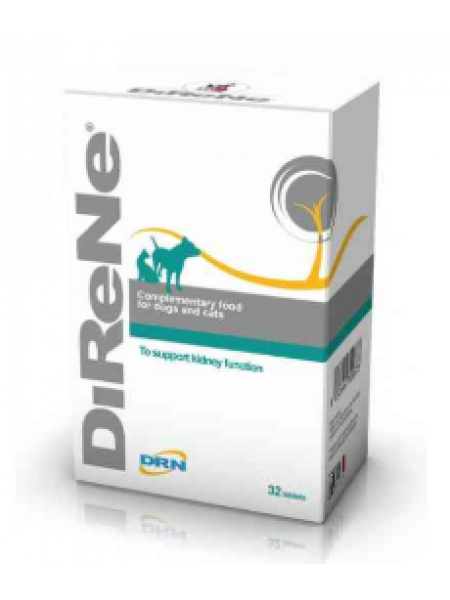 Таблетки для поддержки функции почек DiReNe VET 32шт для кошек и собак