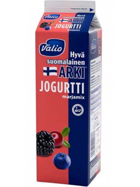 Йогурт Valio Hyvä Suomalainen Arki Jogurtti Marjamix  1л лесные ягоды
