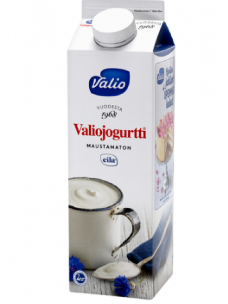 Йогурт Valio Valiojogurtti Maustamaton  1кг без лактозы без добавок 